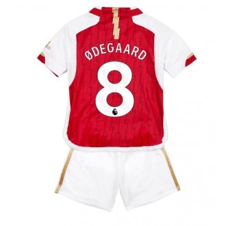 Arsenal Martin Odegaard #8 Hemmaställ Barn 2023-24 Korta ärmar (+ Korta byxor)